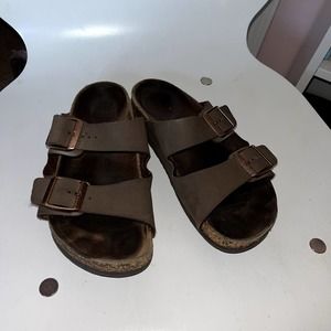 Birkenstock Arizona Brown Strappy Sandals Women's 34